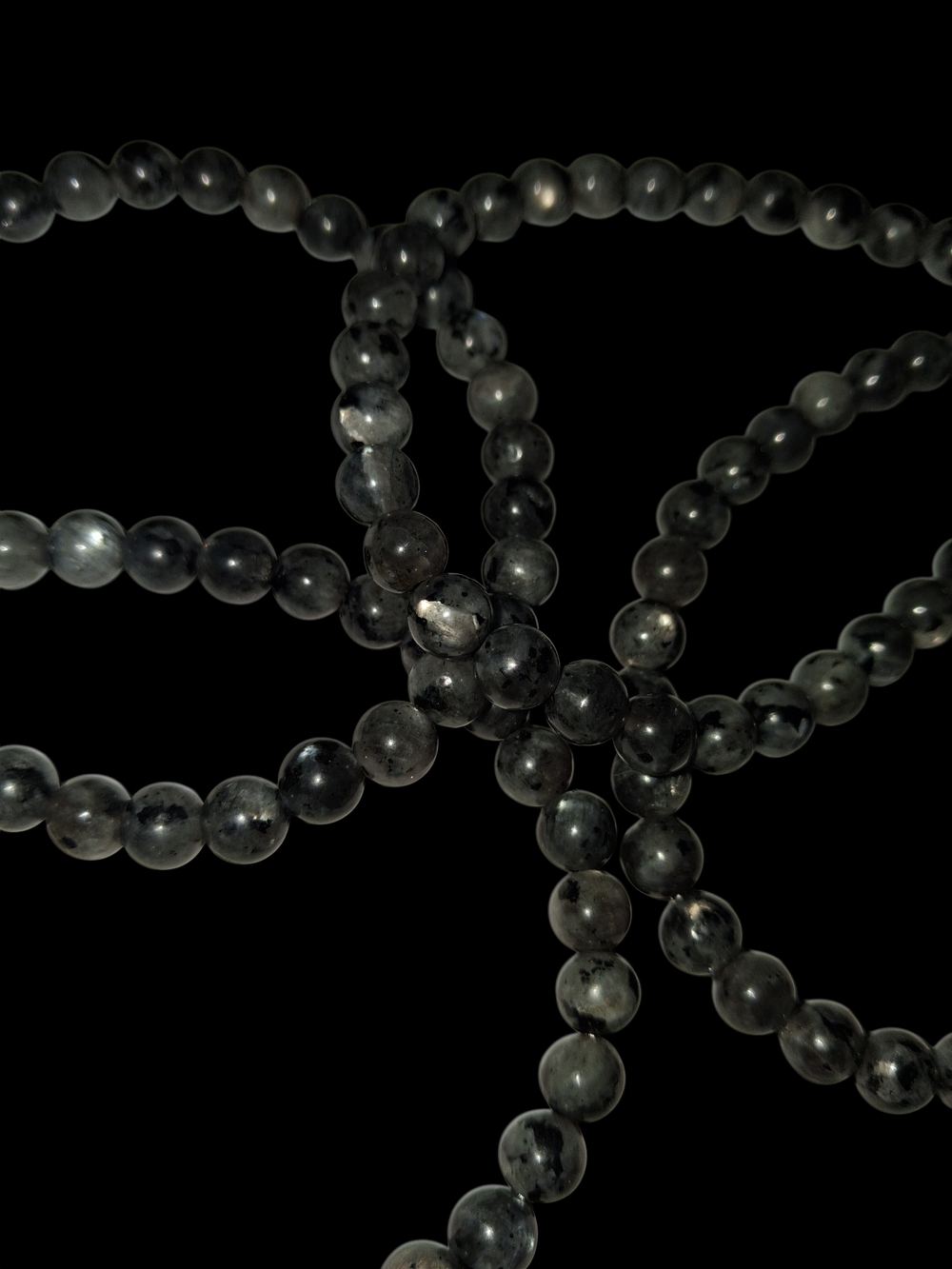 Genuine 6mm Black Labradorite Bracelet – Stone of Magic & Inner Transformation ✨